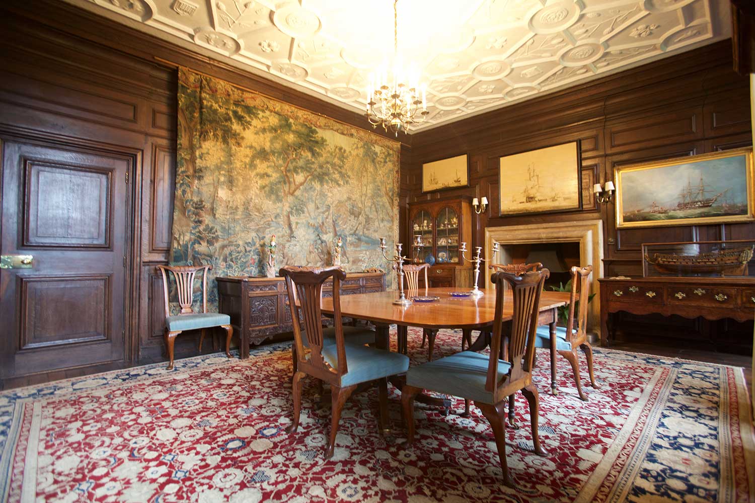 The Dining Room at Mapperton House