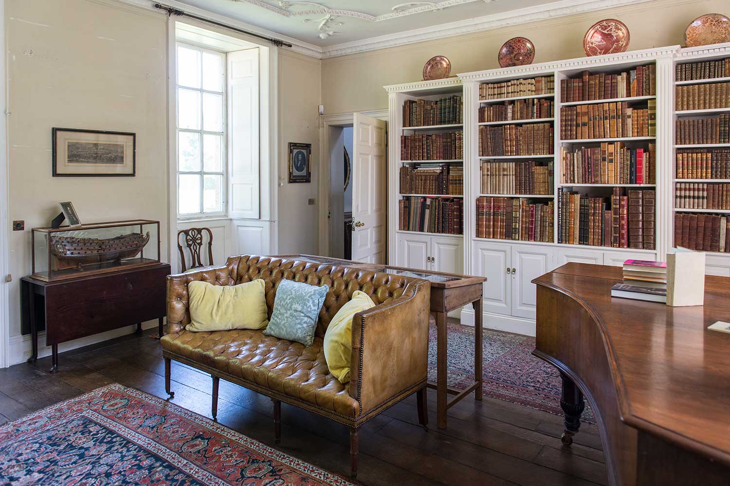 The Library at Mapperton House