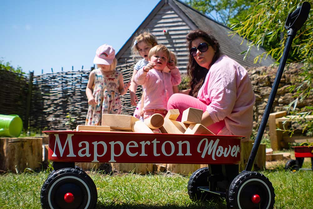 Beaver play area at Mapperton