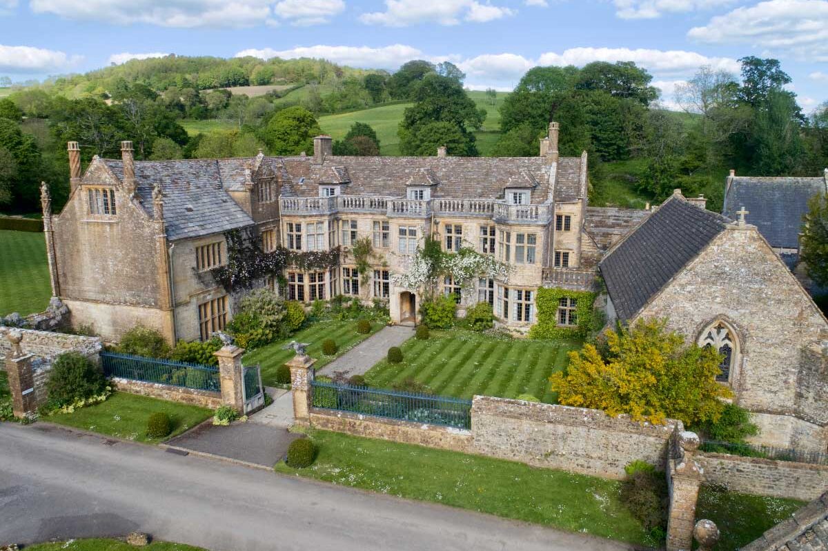 Mapperton House set in the rolling hills of West Dorset